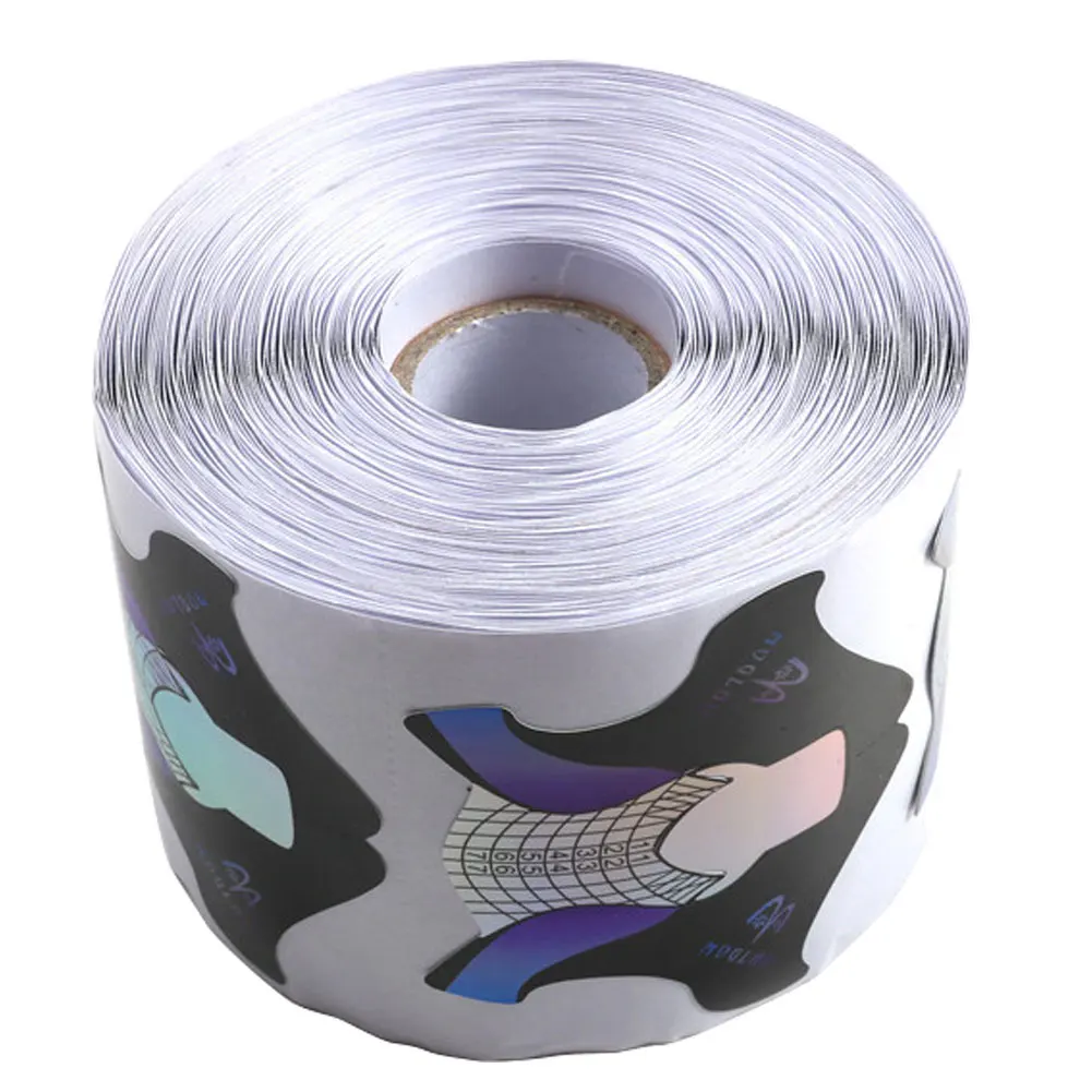 

300 Pcs Nail Extension Sticker FrenchTips Acrylic UV Gel Extension Curl Form Builder Gel Sticker Art Guide Mold Manicure Stencil