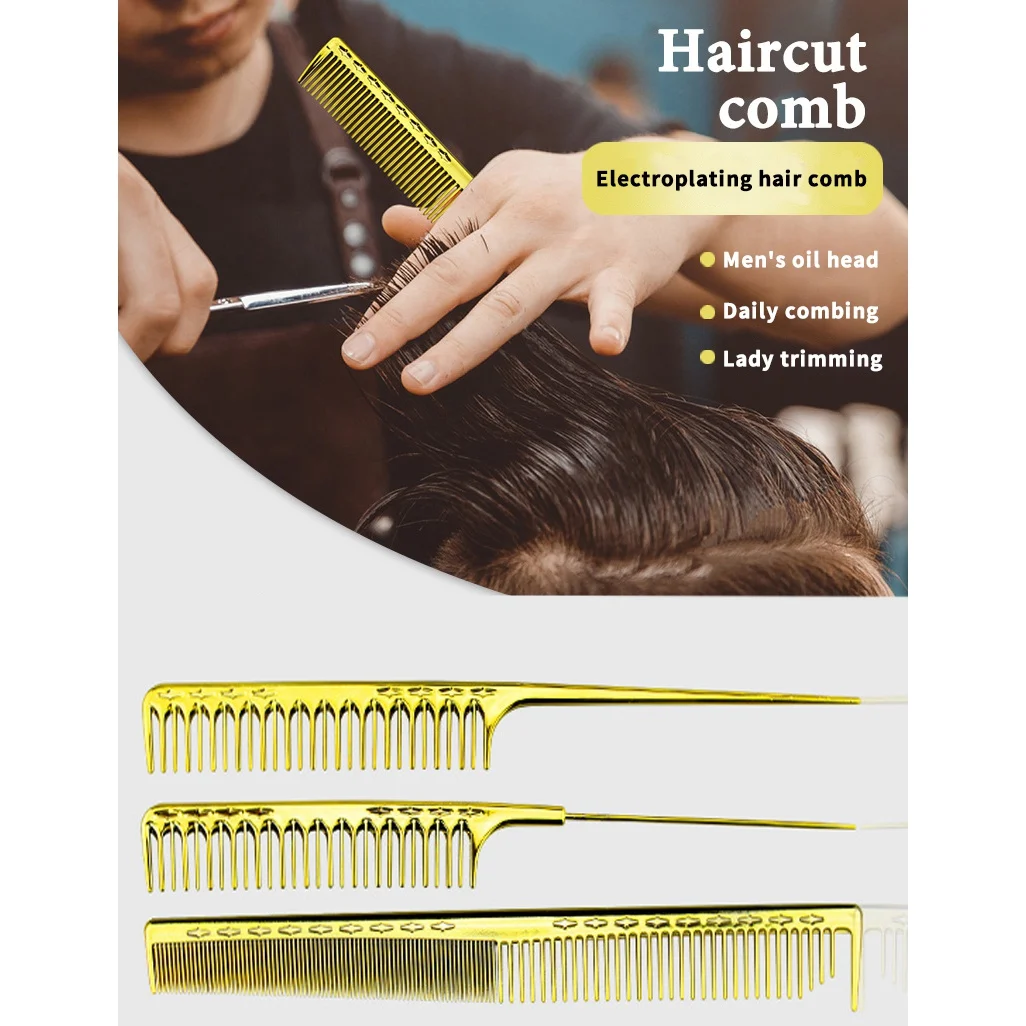 Набор парикмахерских гребней антистатические гребни для укладки волос 3 шт. в