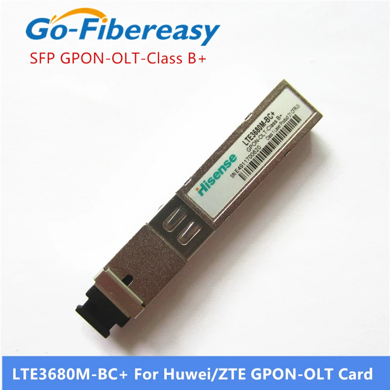 

Hisense SFP-модуль LTE3680M-BC + GPON-OLT-класс B + SFP-модуль трансивера SC-коннектор, совместимый с картами Huwei и ZTE GPON