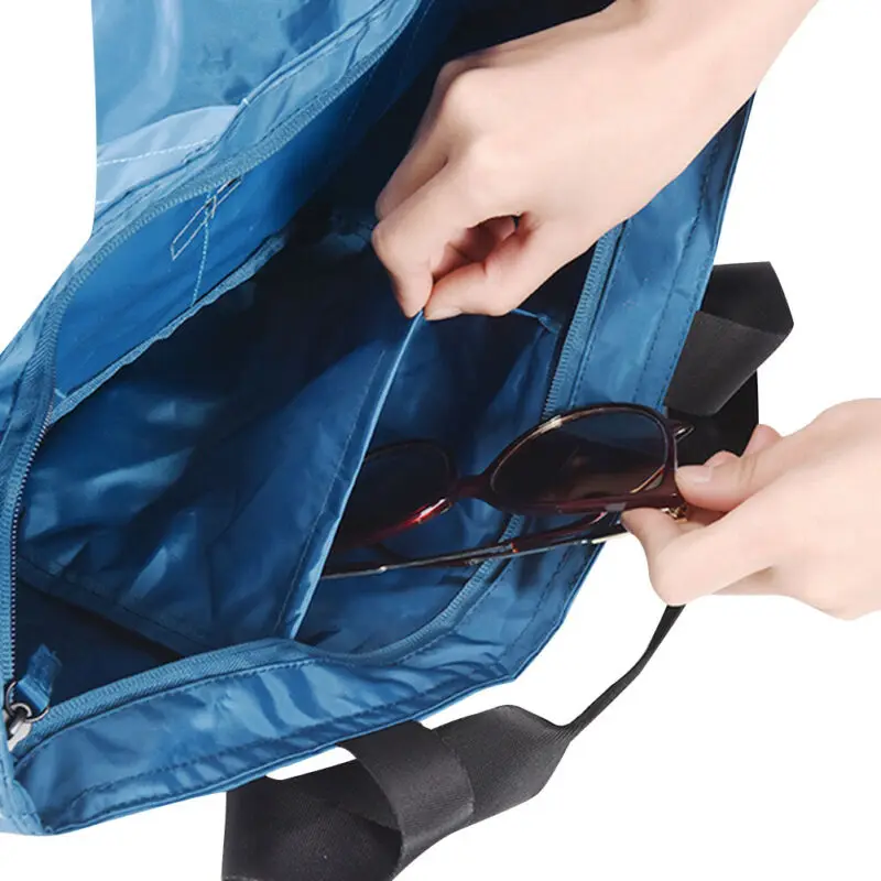 

Printing Foldable Shopping Bag Large Eco Reusable Portable Shoulder Handbag for Travel Grocery Waterproof Folding Pouch