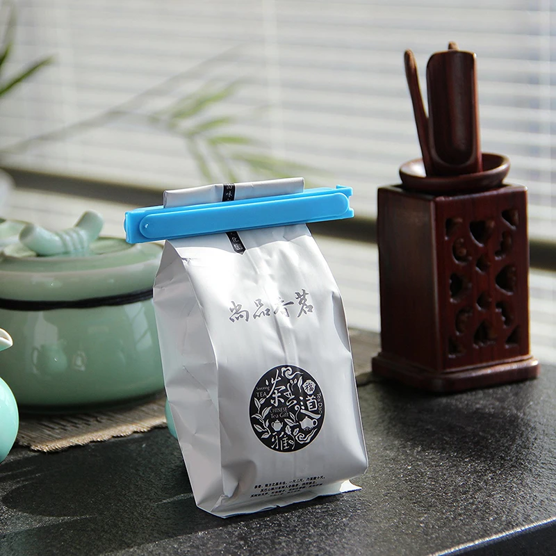 Food Snack Sealing Bag Clips Sealer Clamp Tool Kitchen Accessories Storage Gadget Home Garden Random Color Items | Дом и сад