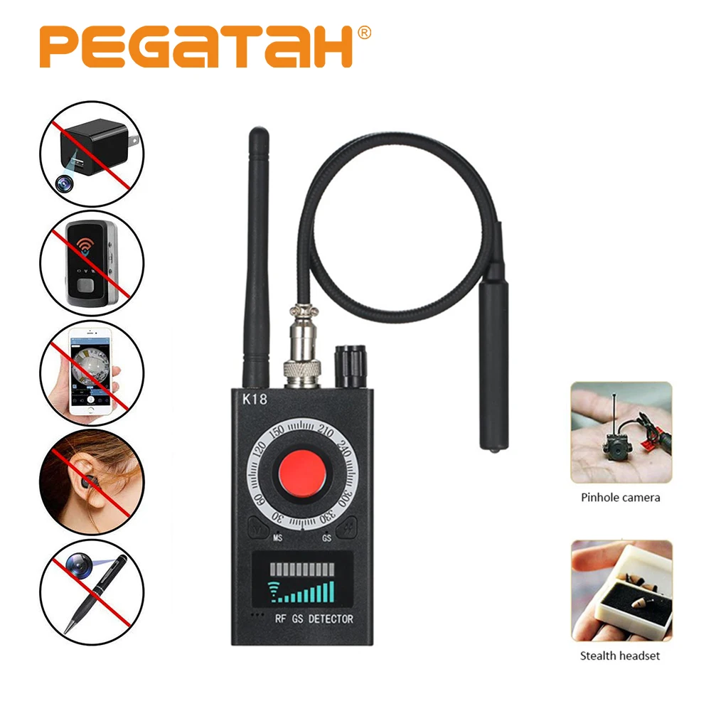 

Anti Candid Detector Camera Mini Security Alarm gadget Wiretaping bug camaras espias escondidas Anti Wireless RF Signal Detector