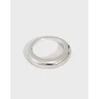 Настоящее серебро 925 пробы, кольца для женщин, Геометрическая поверхность дуги, гладкое кольцо, ювелирное изделие, минималистичное женское кольцо, серебро 925 пробы, аксессуары