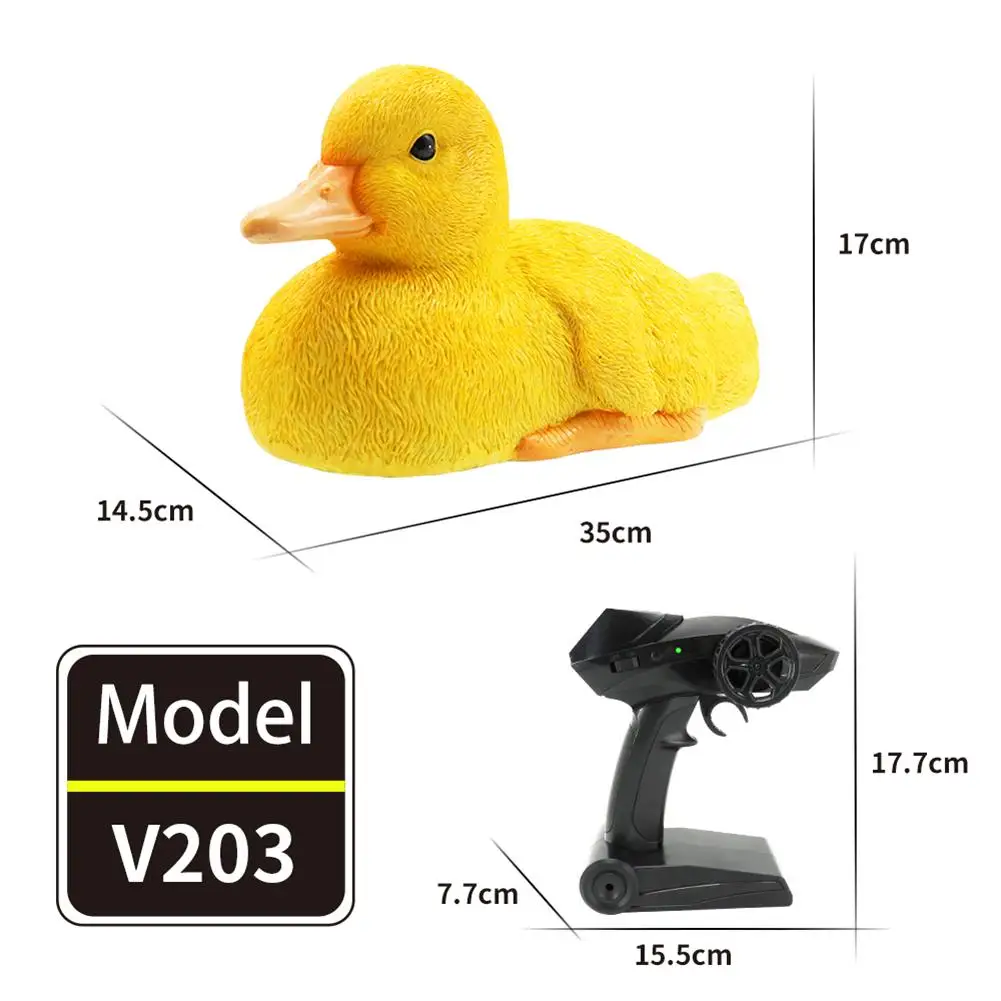 

Flytec V203 RC Duck Boat Toy Swimming Pool Remote Control Racing Duck Boat Toy Educational Toys For Children