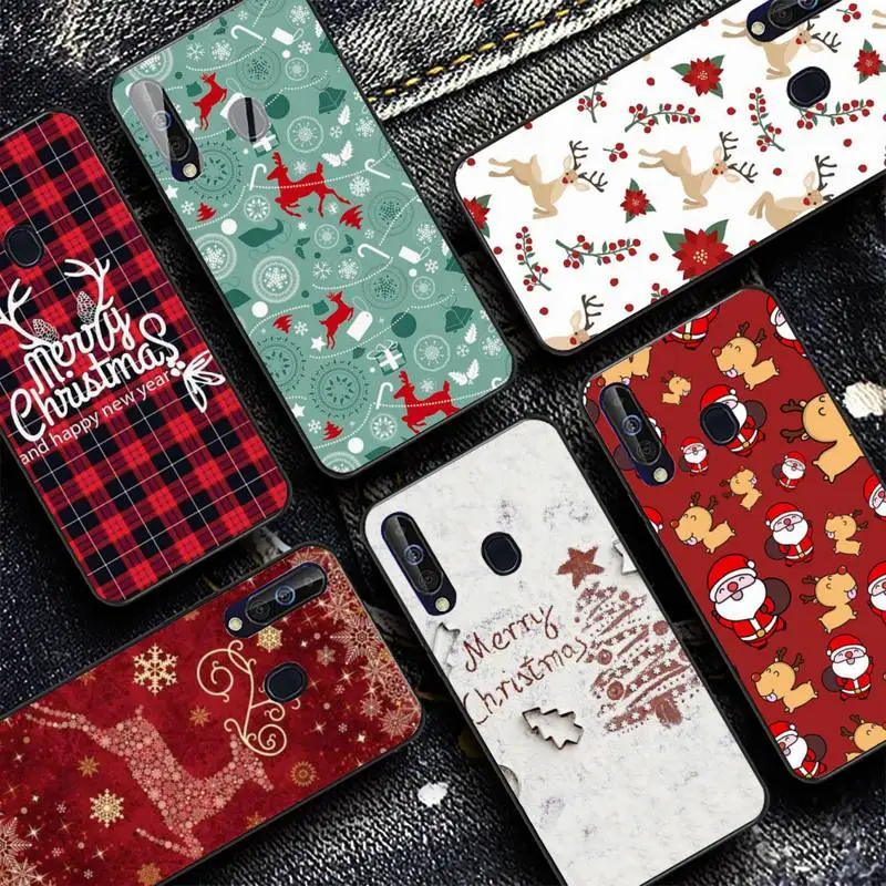 

Yinuoda Christmas New Year Deer Phone Case for Samsung A51 01 50 71 21S 70 31 40 30 10 20 S E 11 91 A7 A8 2018