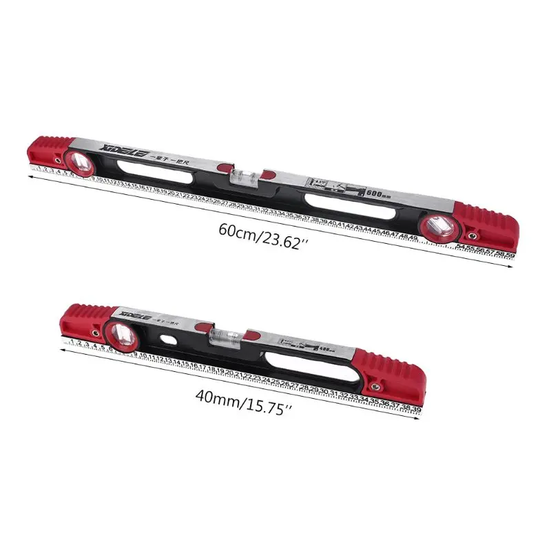 

Precision Aluminum Alloy Level Ruler with Blister Design Mm Scale Level Bubble for Building Decoration Measurement Tool