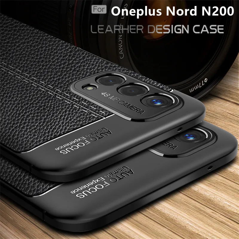 For Cover Oneplus Nord N200 Case For Oneplus Nord N200 Capas Shockproof Soft TPU Leather For Cover Oneplus Nord CE N200 Fundas