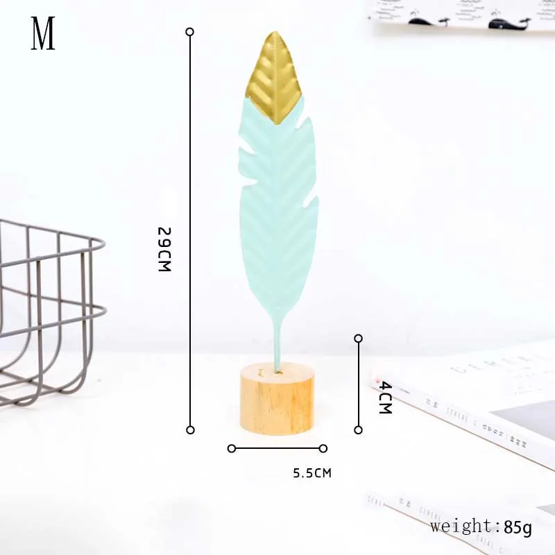 Скандинавское простое Современное украшение металлическое перо для рукоделия