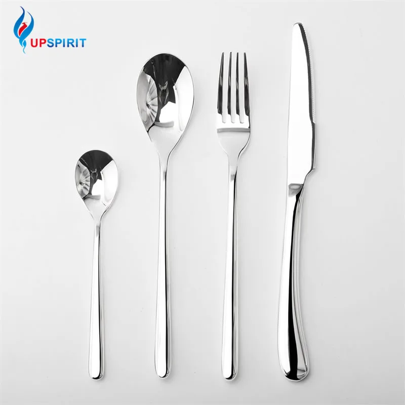 Посеребренная посуда из нержавеющей стали набор столовых приборов столовая