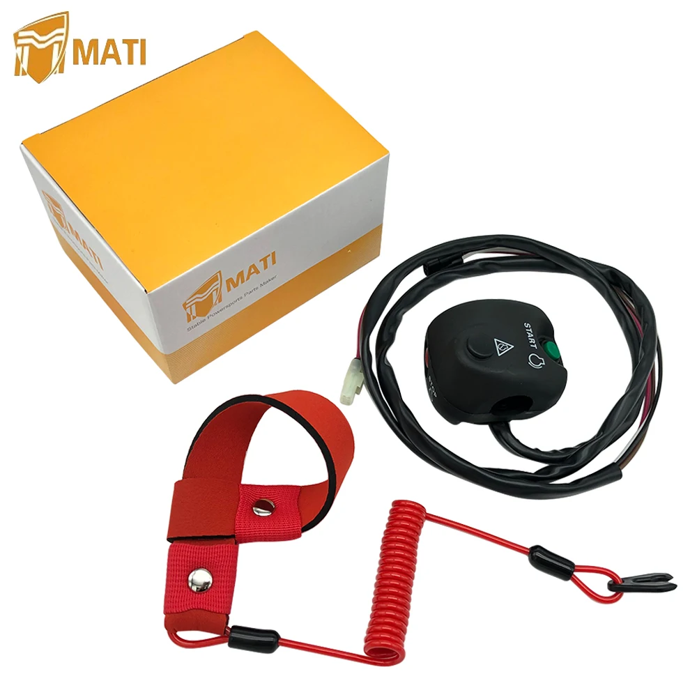 Handlebar Start Stop Switch Safety Lanyard for Yamaha WaveBlaster WaveRaider WaveRunner WaveVenture WaveJammer 500 650 700 1100 |