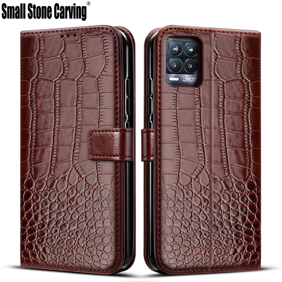 Чехол-книжка для Realme 8 Pro кожаный с магнитной застежкой RMX3081 чехол телефона -