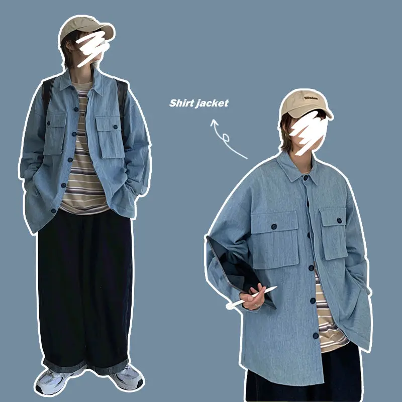 Новинка весна-осень 2020 Молодежная популярная мужская однотонная куртка в