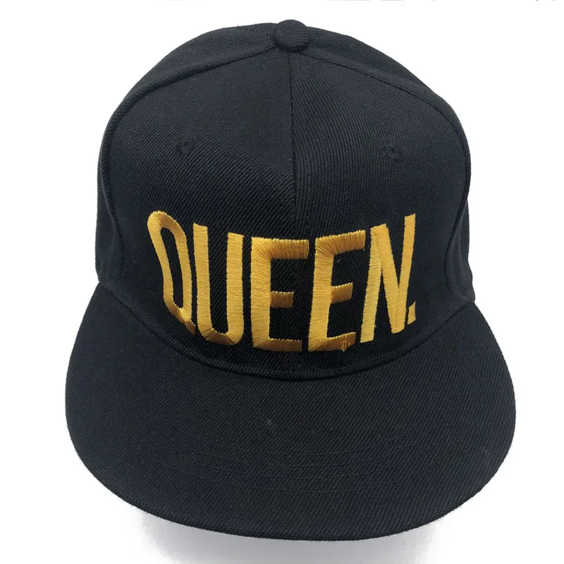 6-YellowLogo-Queen 1 шт. KING QUEEN бейсболки с вышивкой Lover для мужчин женщин бейсболка чёрная хип хоп кепки Snapback шапки, вводная Мужская кепка - Цвет: 6-YellowLogo-Queen