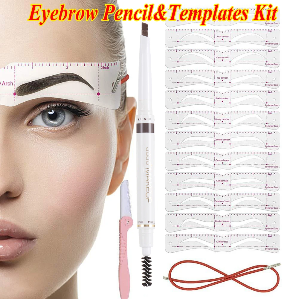 1 комплект трафарет для бровей многоразового использования Набор теней глаз DIY