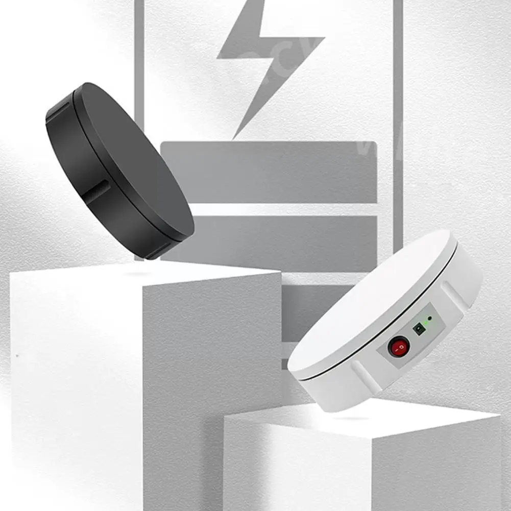 Adjustable 360 Degree Round Rotating Turntable Display Studio White Stand Backdrop Stand Photo Accessories Shooting Photogr F2R5