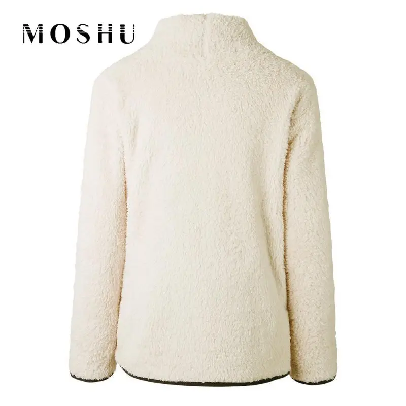 Sweater Women Winter Clothes Turtleneck Fluffy Fleece Warm Pullovers Fashion Long Sleeve Jumpers Pull Femme 2020 | Женская одежда