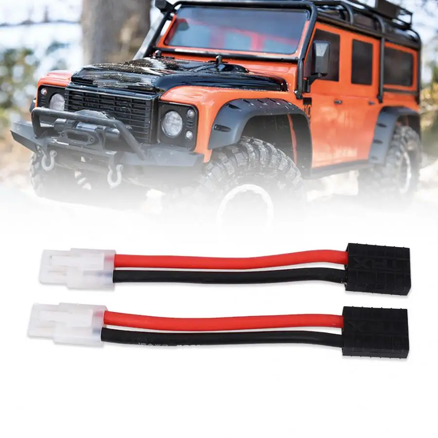 2Pcs RC Battery Adapter Cable Female to Tamiya Male Connector for Traxxas Crawler Climbing Car Lipo | Игрушки и хобби