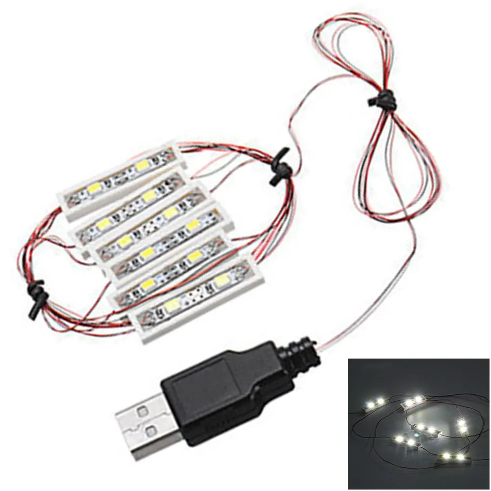 Разноцветные стринги USB Вход Бар Тип лампы Забавный DIY город улица игрушка