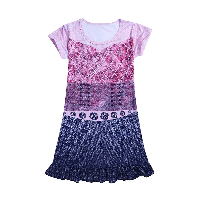 Dress-2 Child Girls Cosplay Evie Dress 3D Printed Costume girl Halloween Costumes for Kids Fancy Party Kids Costume - Цвет: Dress-2