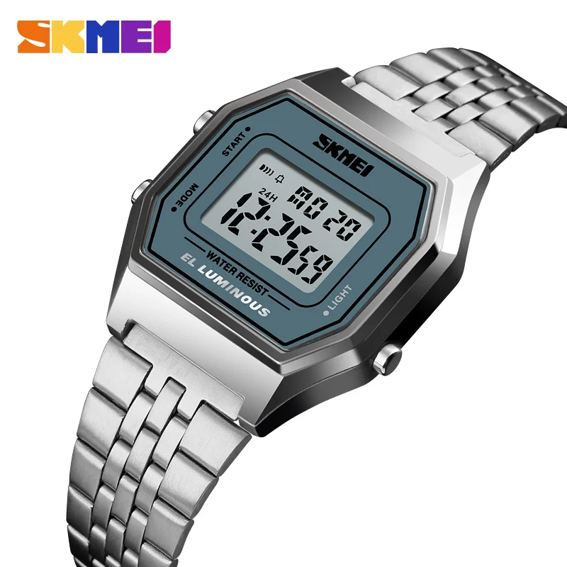 Часы SKEMI женские цифровые люксовые Брендовые спортивные модные наручные