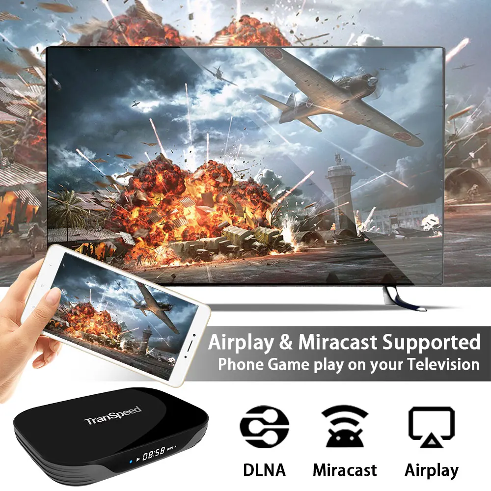 ТВ-приставка Android 9 0 Transpeed X3 Bluetooth Amlogic S905X3 4 ГБ 32 64 Гб 128 8K HDR 1000 м Wifi | Электроника