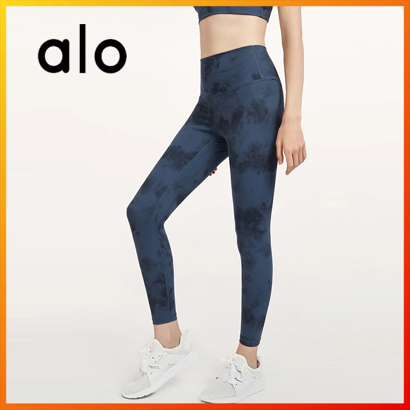 

Alo Yoga Women's Leggings Leisure Sports Training Wear Running Workout Yoga Leggings Gym Fitness Pants Skin-friendly Breathable