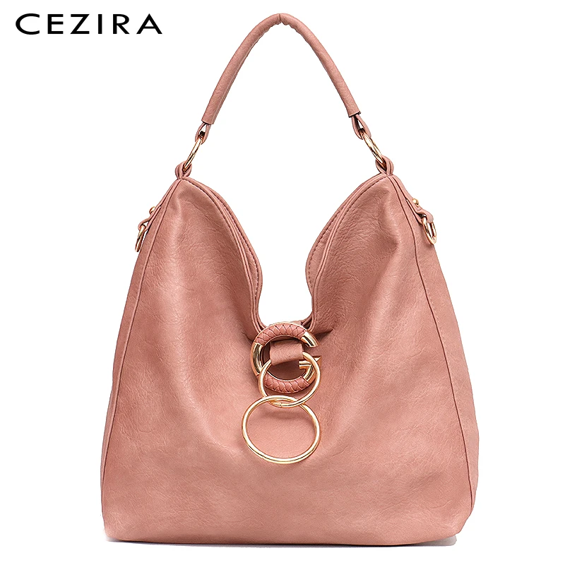 CEZIRA большие сумки Хобо для женщин роскошные на плечо из искусственной кожи