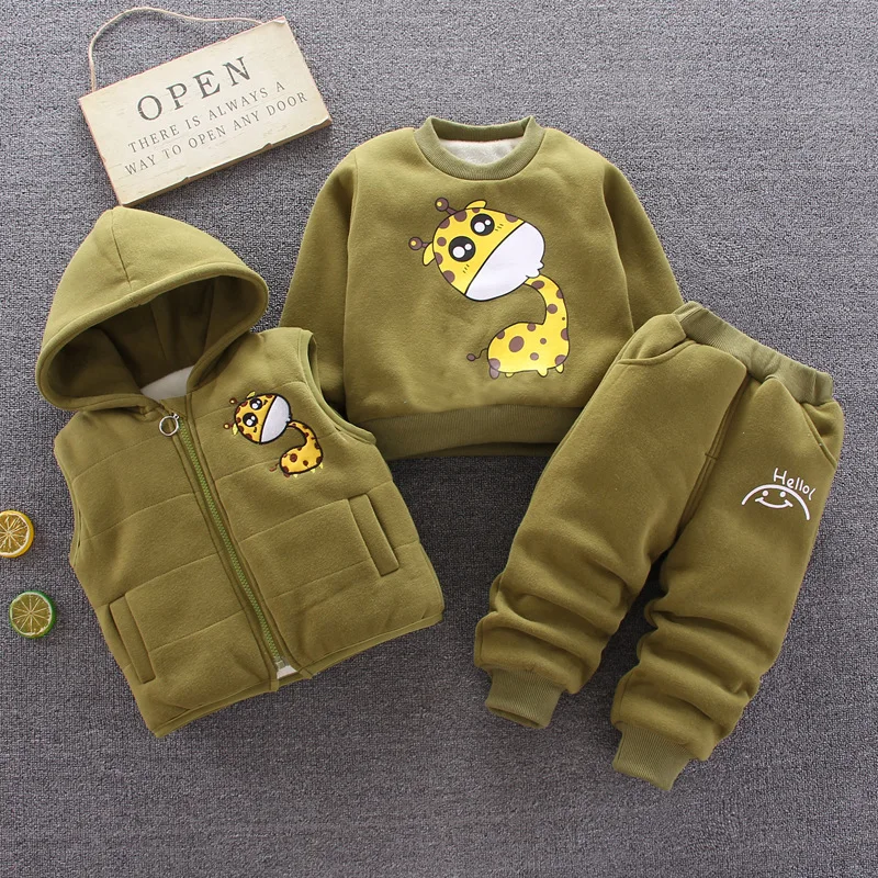 

Cute Bee Girls Clothing Sets Fashion Cotton Baby Girl Clothes Baby Vest Comfortable Sweater Casual Pants Three Item Kids Clothes