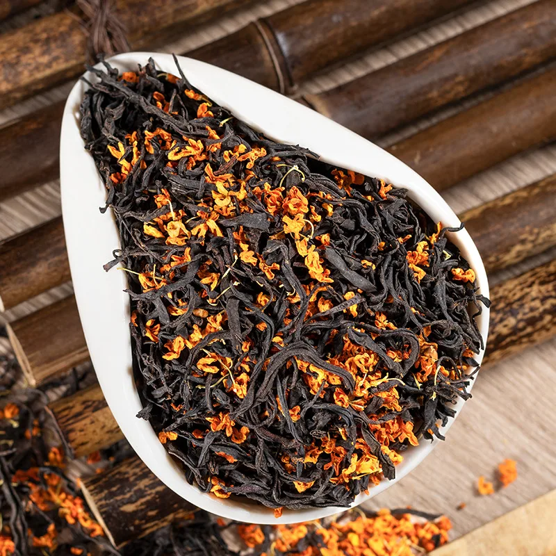 

2021 Black Chinese Tea Osmanthus Lapsang Souchong Non-Smoked Flavor Cha 250g