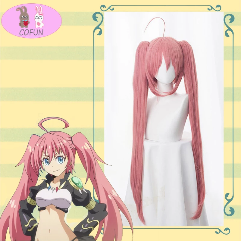 

COFUN Anime That Time I Got Reincarnated As A Slime Cosplay Wig Milim Nava Cosplay Synthetic Wig Tensei Shitara Slime Datta Ken