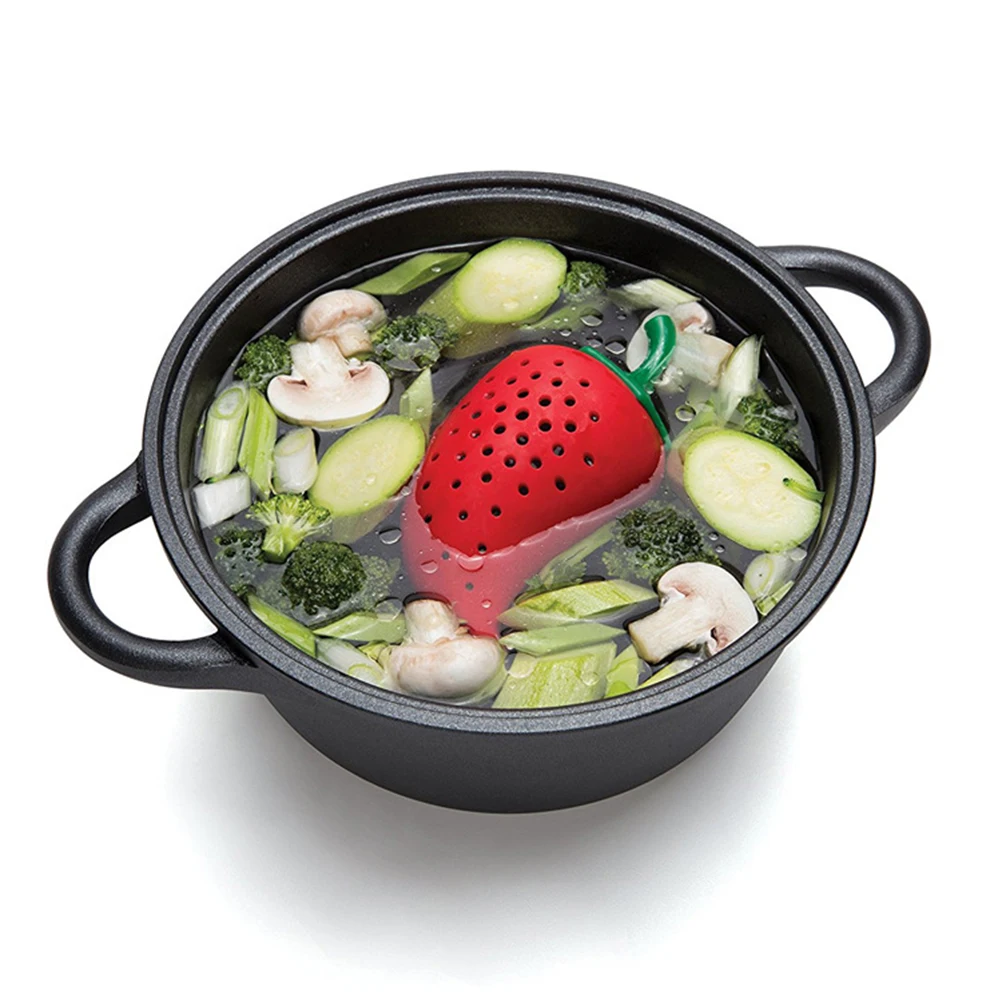 Креативное моделирование Чили фильтр для специй тушеный суп силиконовый мешок