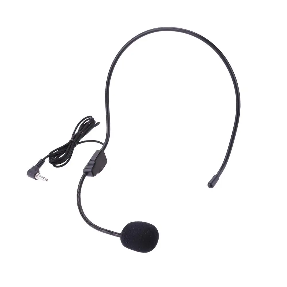 

New Universal Wired Headset Microphone for Tour Guide Teaching Lecture Portable 3.5mm Jack Condenser Mic For Loudspeaker