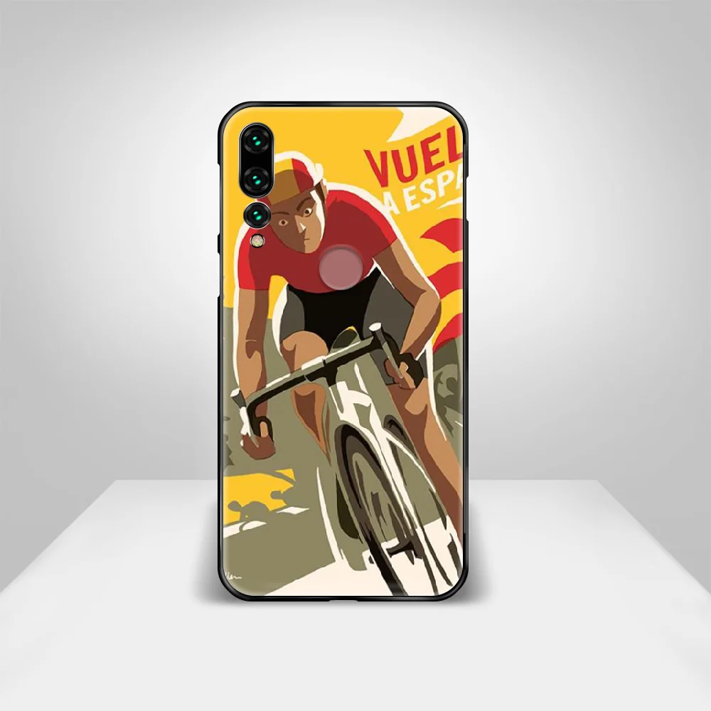

BIKE CYCLING Art Phone Case Cover Hull For XIAOMI Redmi 7a 8a S2 K20 NOTE 5 5a 6 7 8 8t 9 9s Pro Max Black Funda Painting Bumper