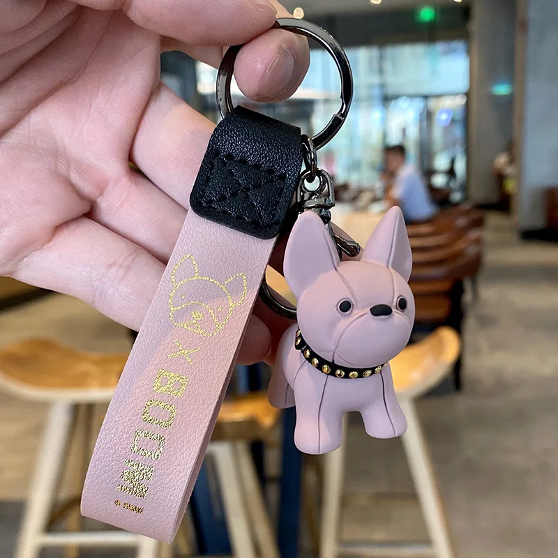 Бой брелок со щенком с бульдогом милый щенок кукла ткани для творческих