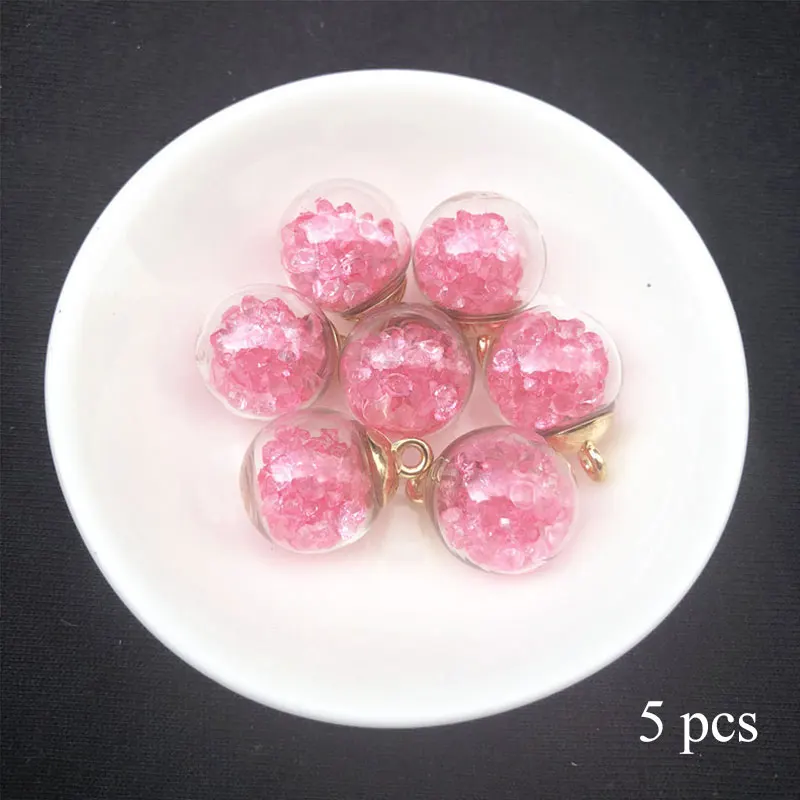 DIY зажим для волос металлическая бусина желая песок бутылка кристально чистая