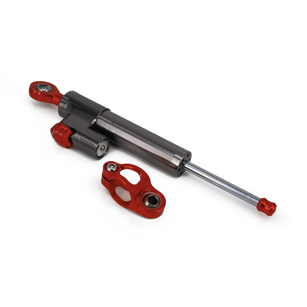 titanium red Мотоцикл с ЧПУ руля стабилизации демпфер кронштейн крепление безопасности для YAMAHA YZFR6 YZF R6 2006- YZFR1 YZF-R1 YZF R1 2009 - Цвет: titanium red