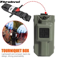 outdoor molle emt tourniquet carrier pouch hunting application tourniquet storage bag box holder case tactical quick pull box