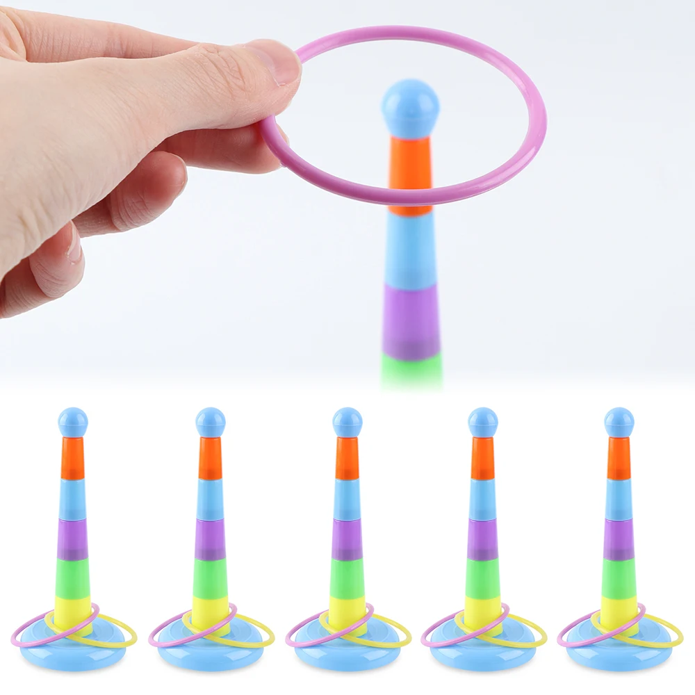 Hoop Toss Plastic toss Garden Game Pool Toy Outdoor Fun Set Toys Intelligence Educational for Children Kids Gift | Игрушки и хобби