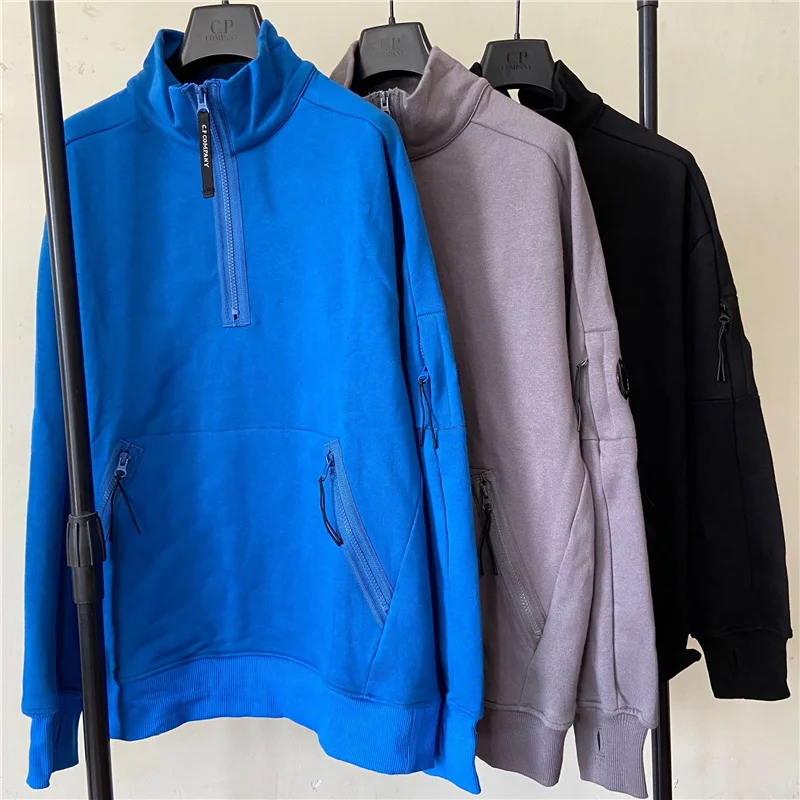 

Autumn and Winter Stand Collar Men's Korean-Style Casual Sports Half Zipper Sweater Youth Outdoor Student Fashion Men's Clothing