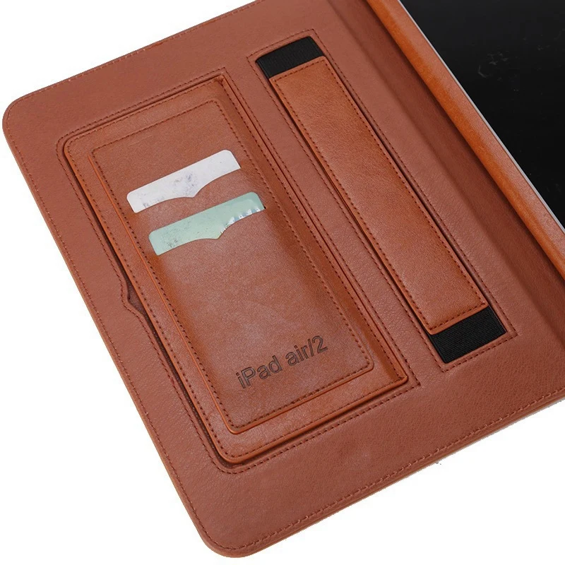 ПУ Кожаный чехол раскладушка Защитный Чехол планшет прикрепляющийся к для IPad