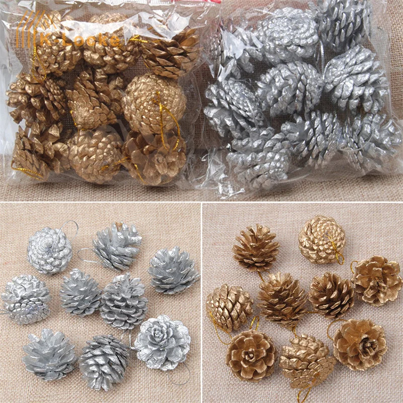 Милый мини натуральный сушеный цветок украшения серии Pinecone для рождественского