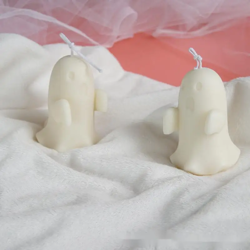 

Halloween Ghost Candle Silicone Mold Cute Character Silicone Mold Aromatherapy Candle Silicone Mold Candle Making Supplies