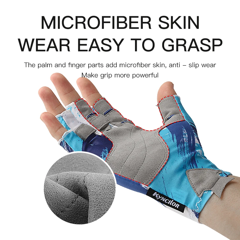 Перчатки Kyncilor для рыбалки летние Осенние Нескользящие с пальцами альпинистская