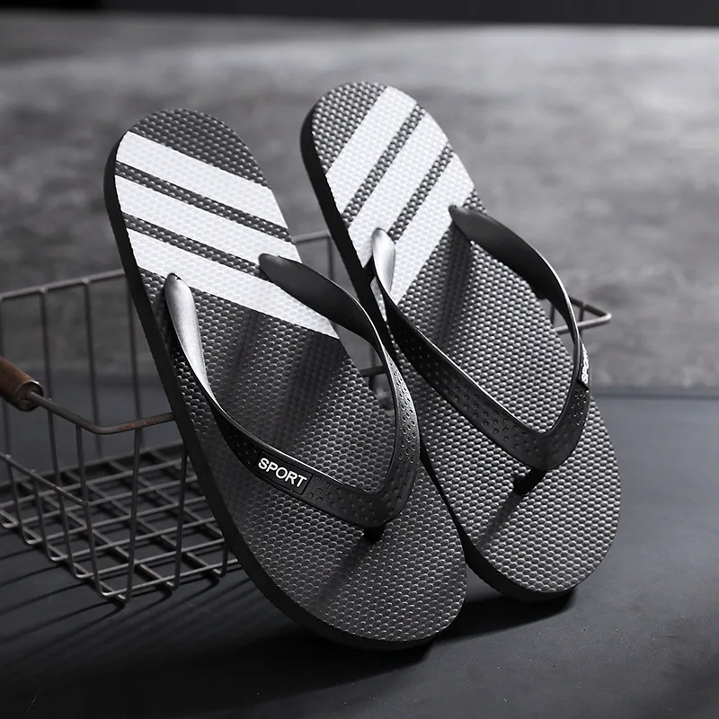 Шлепанцы для пар Мужская летняя пляжная обувь нескользящие сандалии