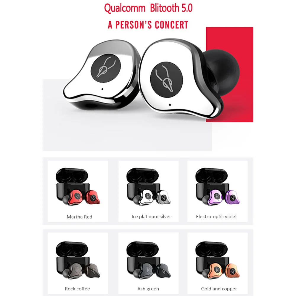 Sabbat E12 Ultra TWS Bluetooth 5 0 Беспроводная гарнитура HiFi стерео наушники спортивные с