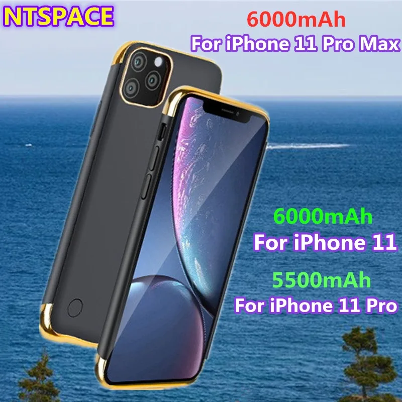 

Portable Battery Power Case For iPhone 11/iPhone 11 Pro MAX Power Bank Charger Cover For iPhone 11 Pro Shockproof Battery Case