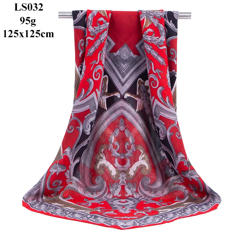 LS032 women scarf Портной Смит большой квадратный размер шарф женский модный дизайнерский большой размер шейный шарф осень зима хиджаб шаль шарфы для женщин - Цвет: LS032 women scarf