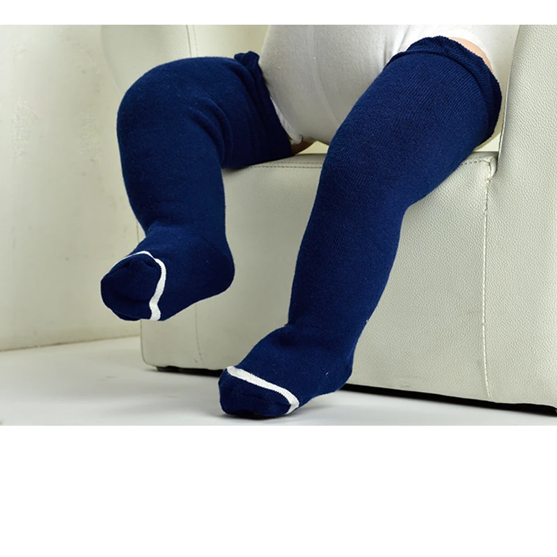 

3Pairs Baby Socks Autumn and Winter Solid Color through the Knee Socks Children's Warm Leg socks Kid's Socks 0-3years