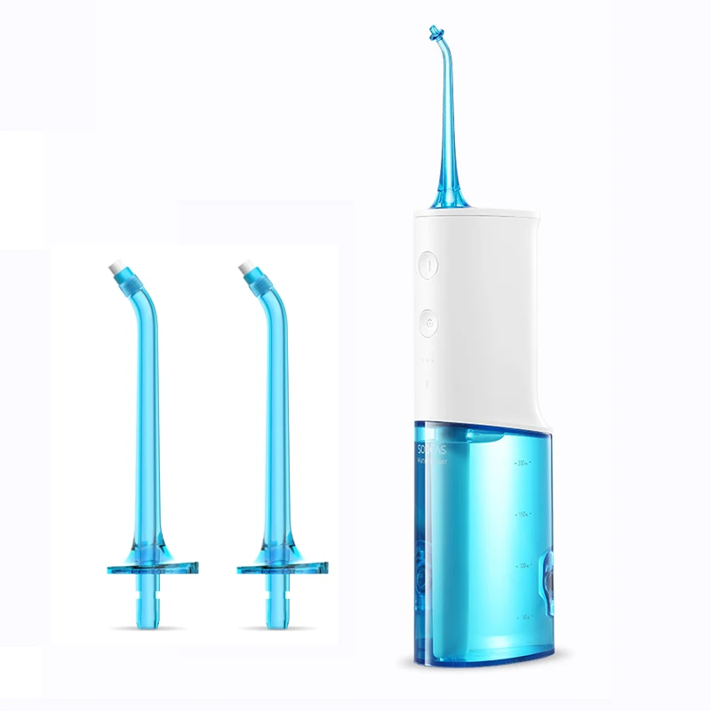 add 2 Style A Nozzle Xiaomi Soocas W3 ирригатор для полости рта стоматологический портативный водный поток стиральная Флоссер USB Перезаряжаемый IPX7 ирригатор для чистки зубов - Цвет: add 2 Style A Nozzle