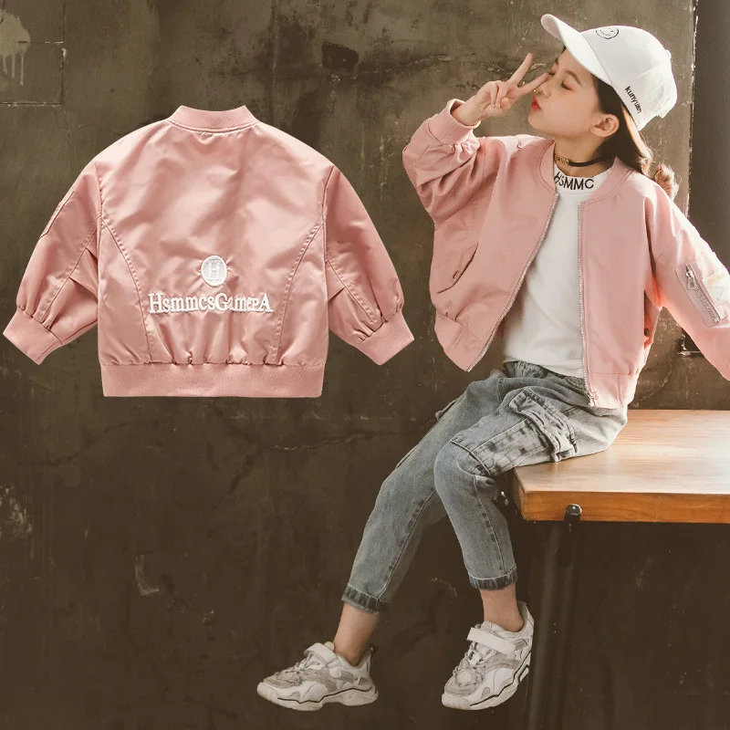 Японская Подростковая куртка Весенняя Детская куртка-бомбер бейсбольная для